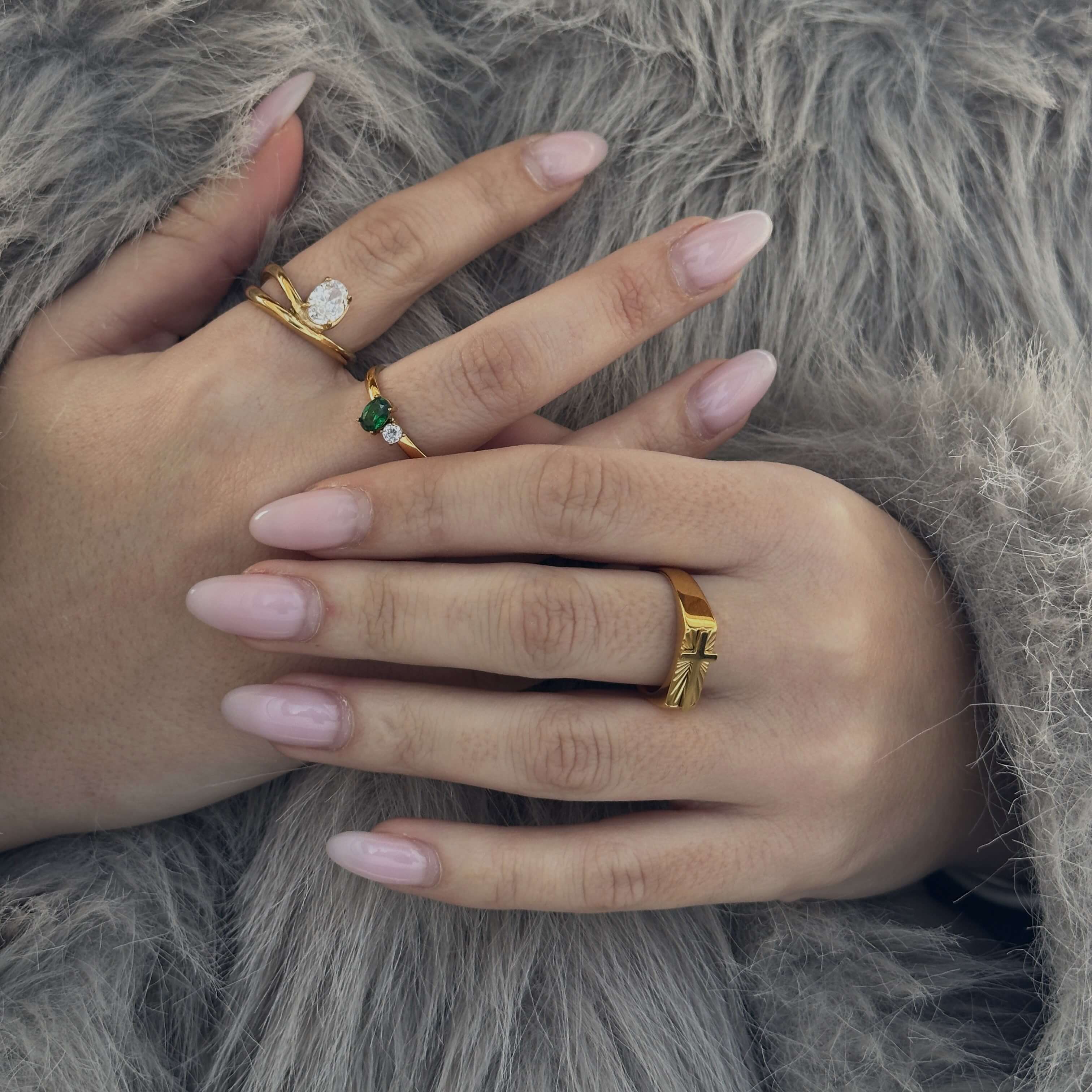 Emerald Sparkle Ring