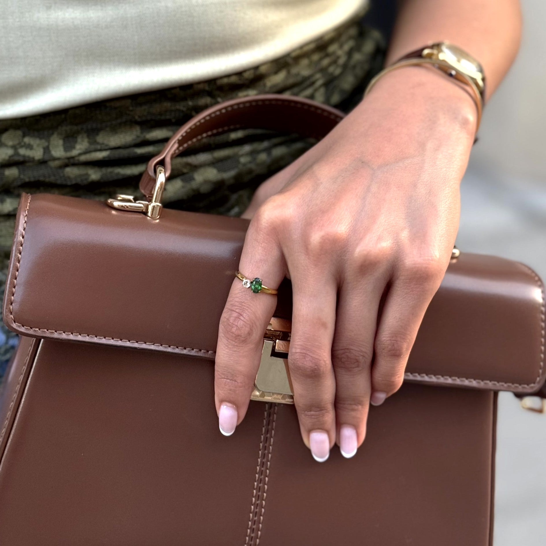 Emerald Sparkle Ring