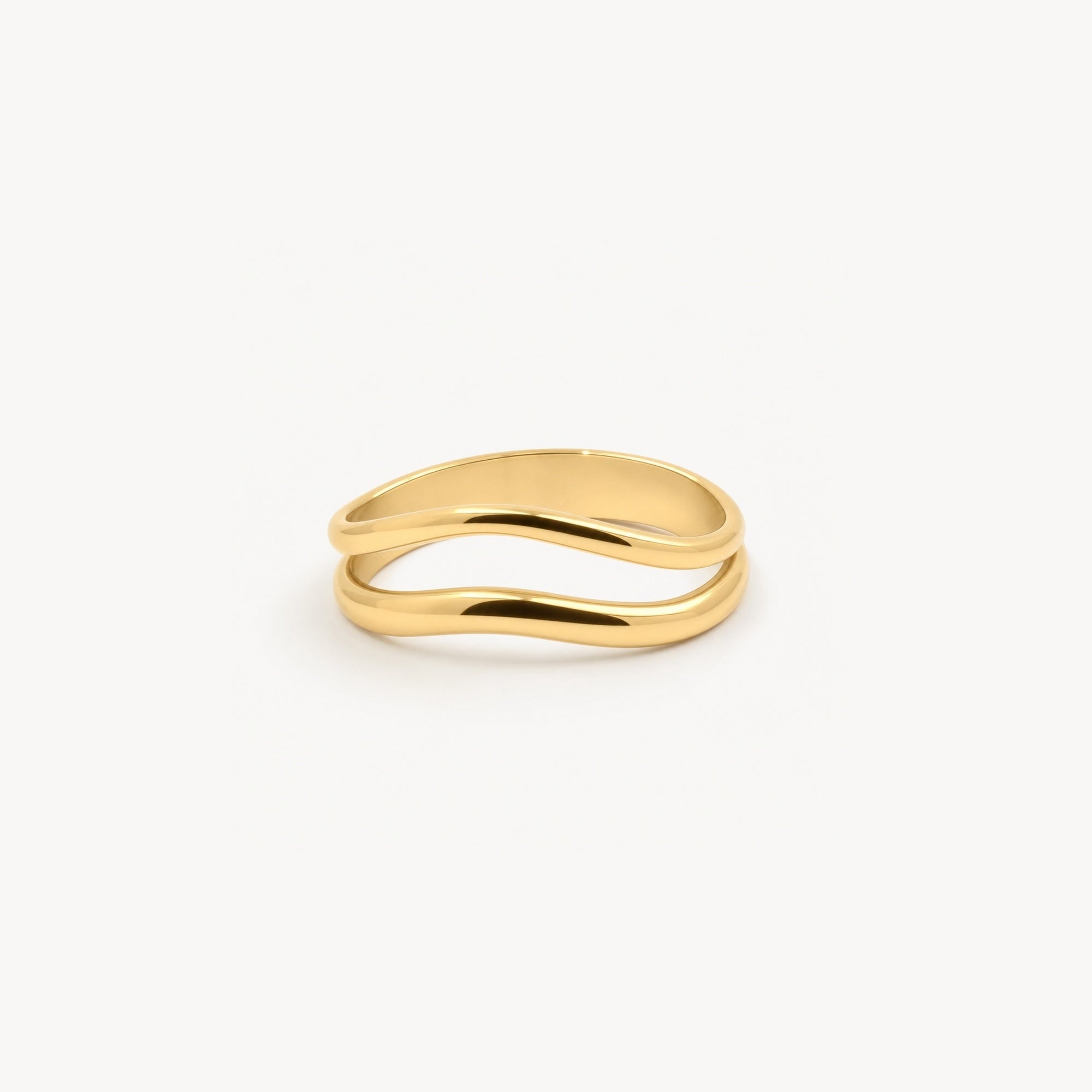 Split Shank Wave Ring