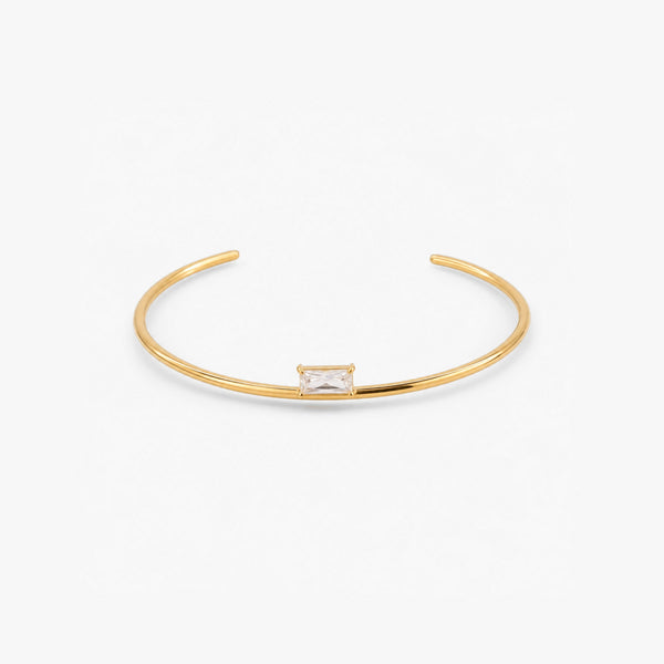 Square Rhinestone Cuff Bracelet
