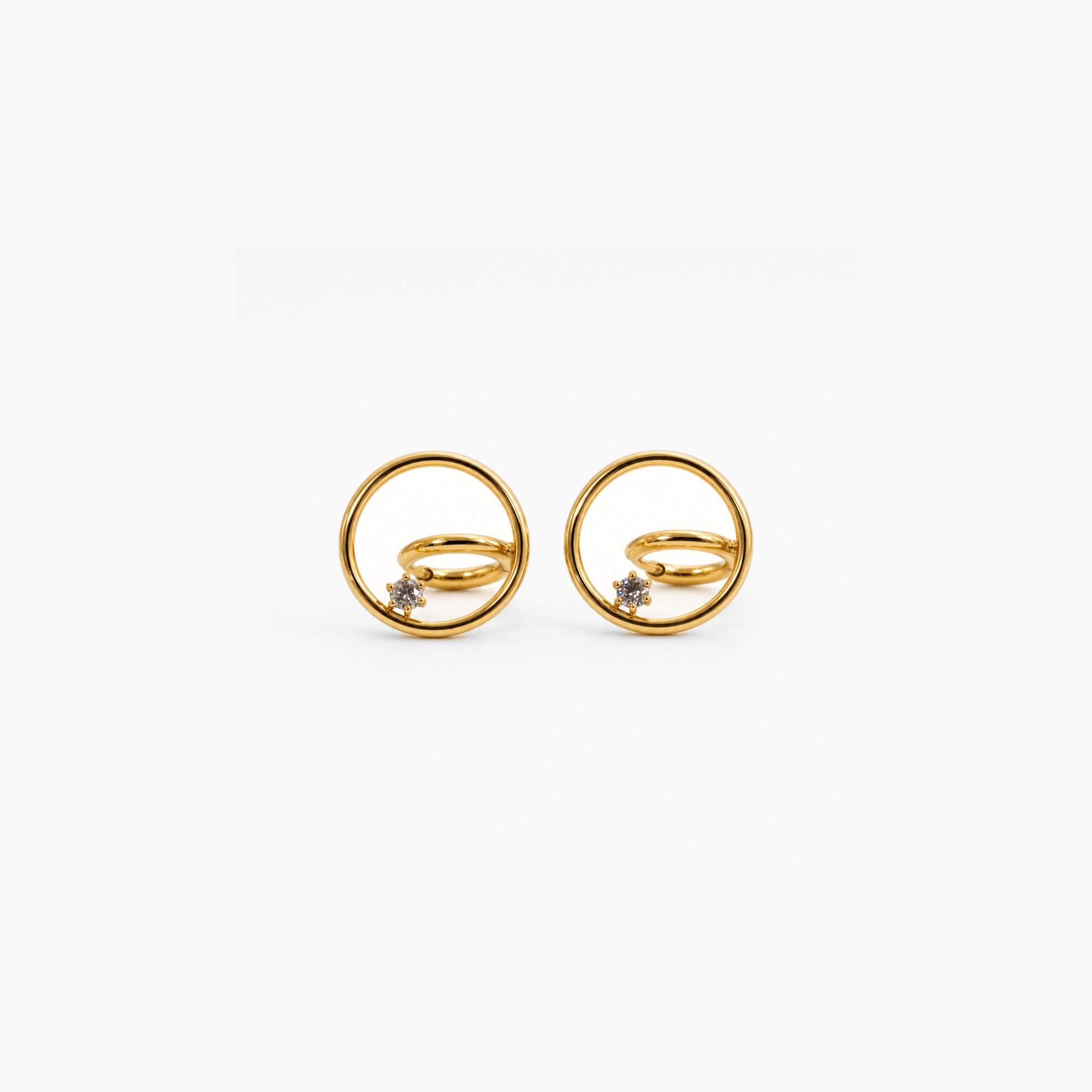 Starlit Whisper Huggie Earrings