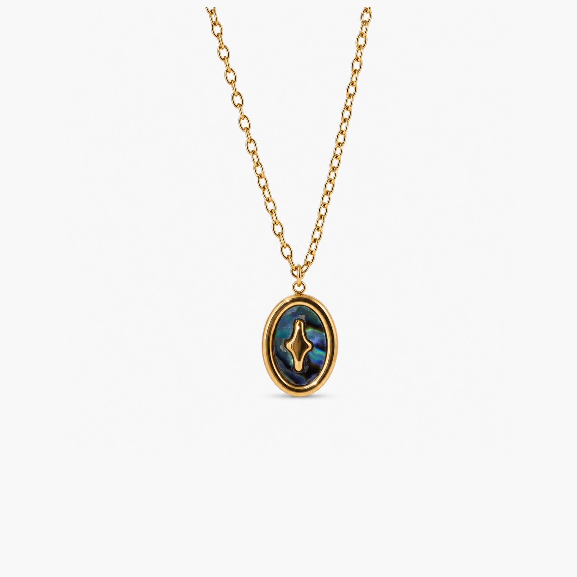 Starry Abalone Pendant Necklace