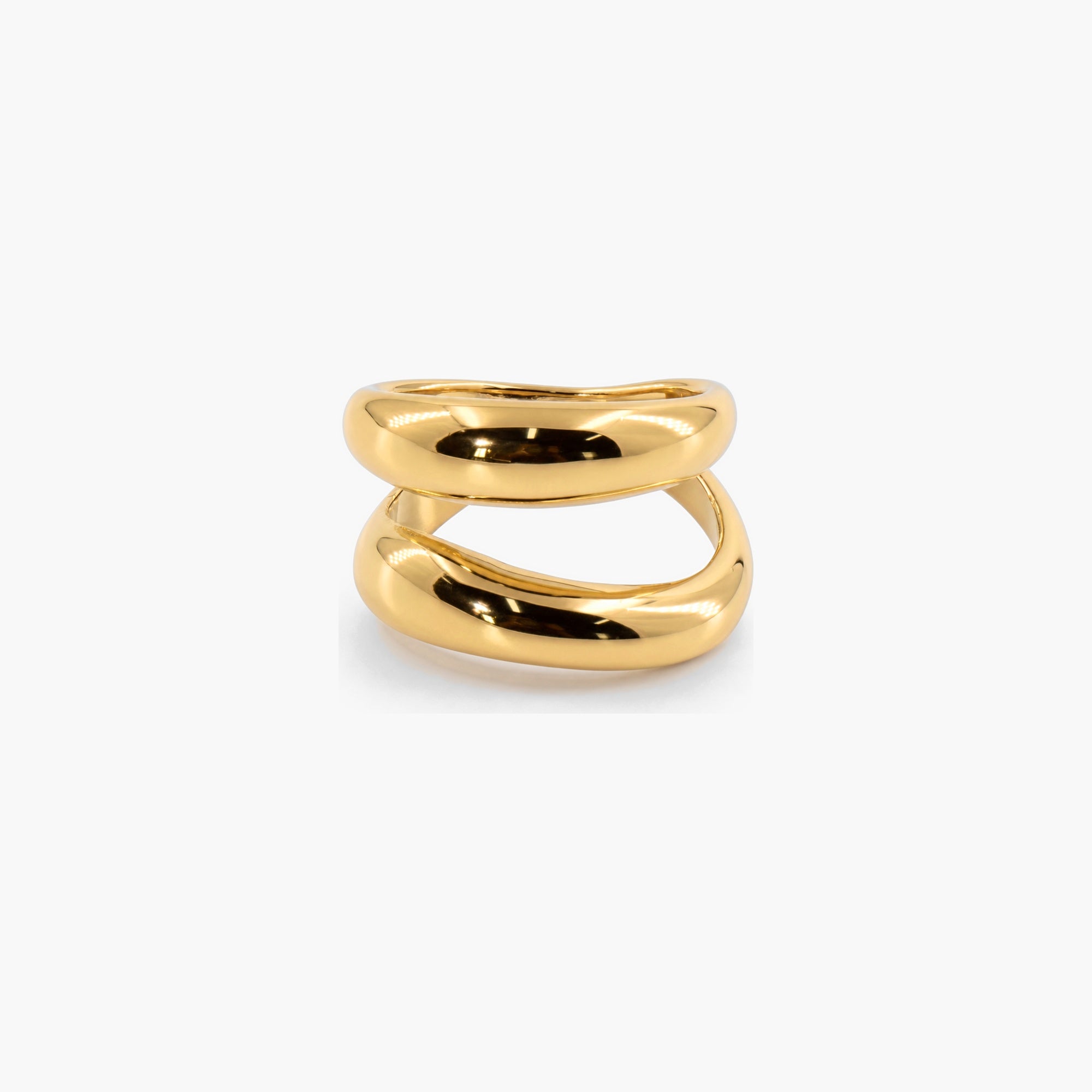 Thick Double Wave Ring