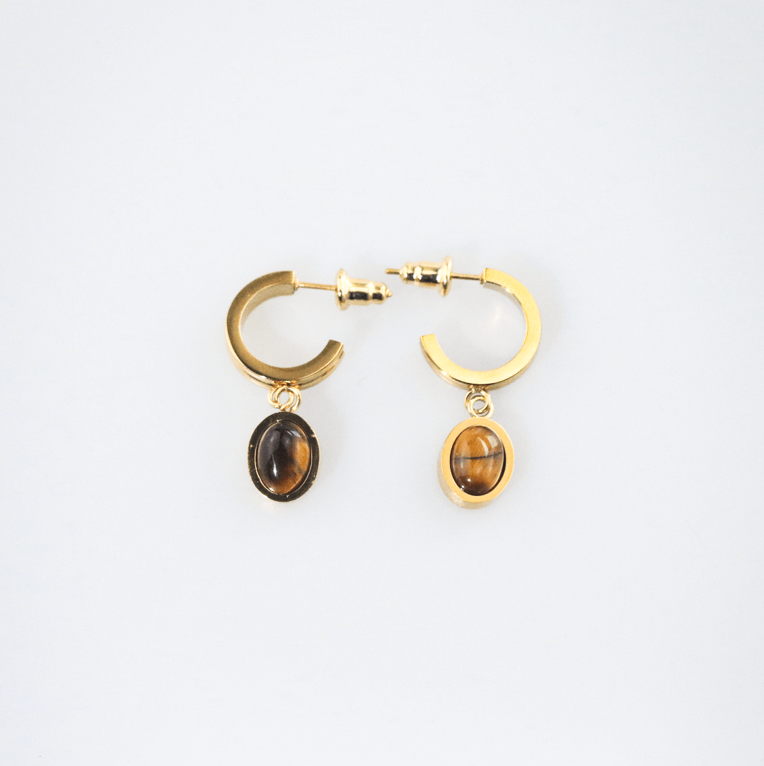 tiger's eye earrings