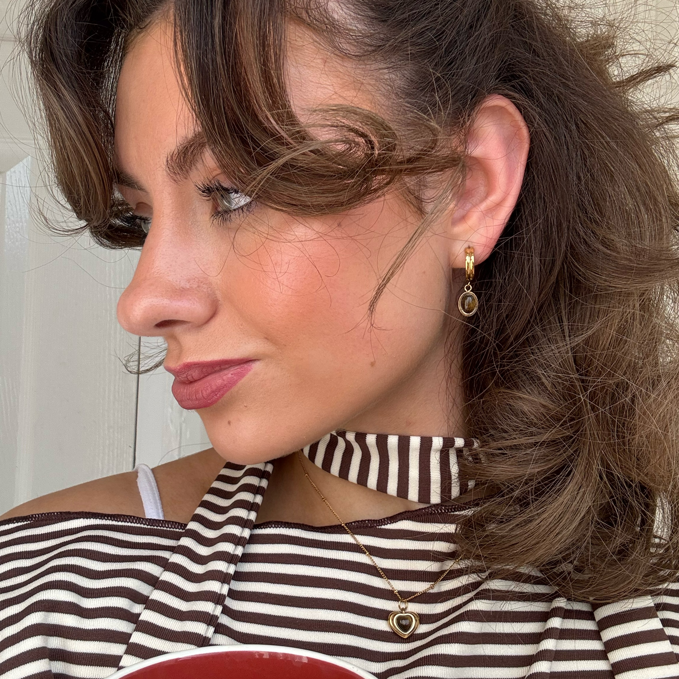 tiger's eye earrings