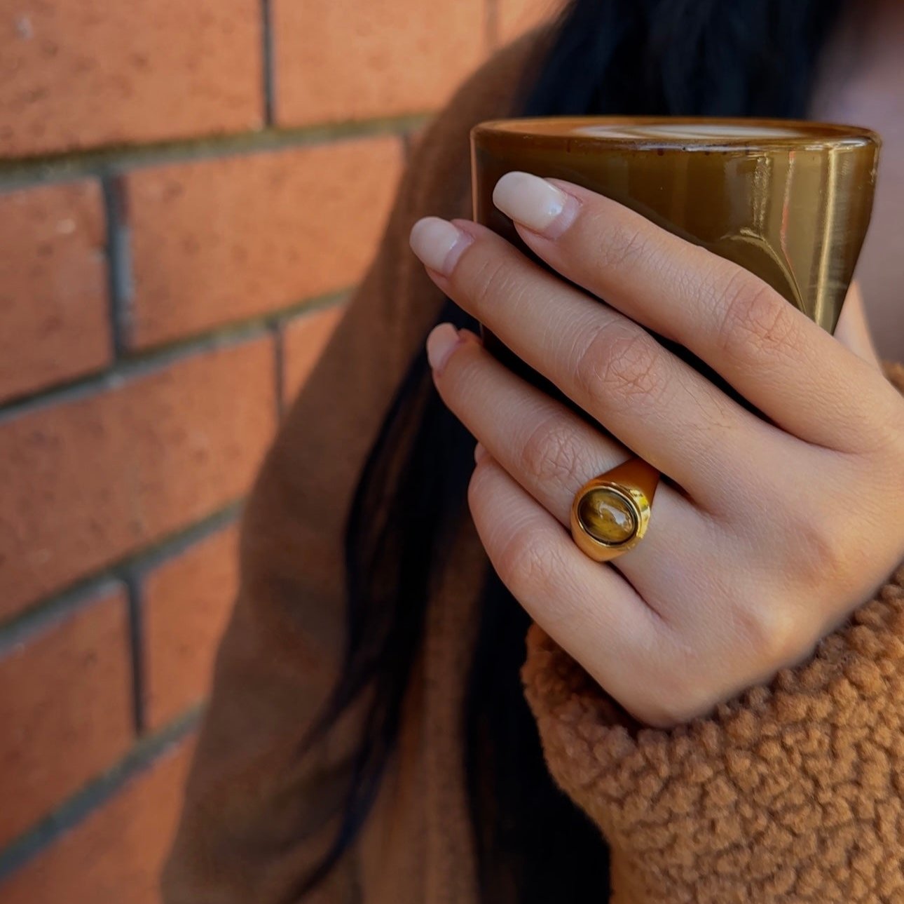 Meideya Jewelry Tiger's eye ring