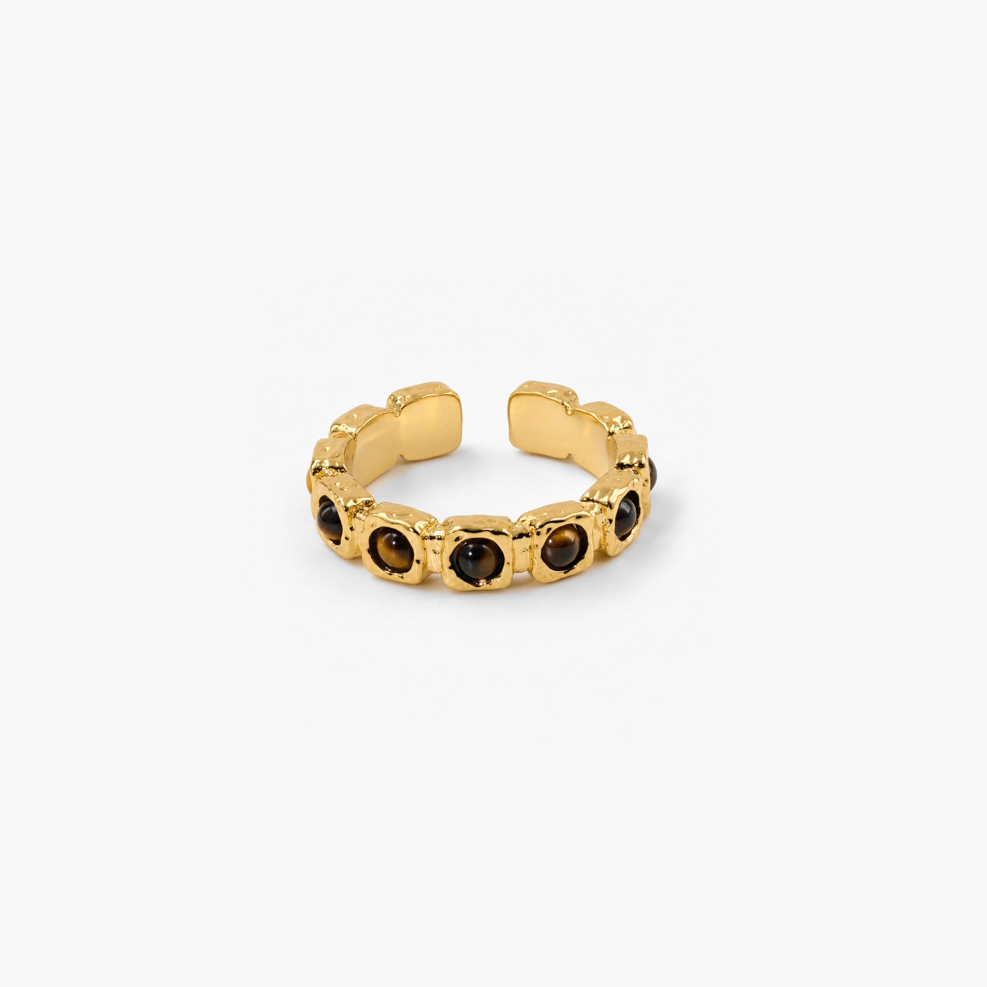 Tiger's Eye Band Ring