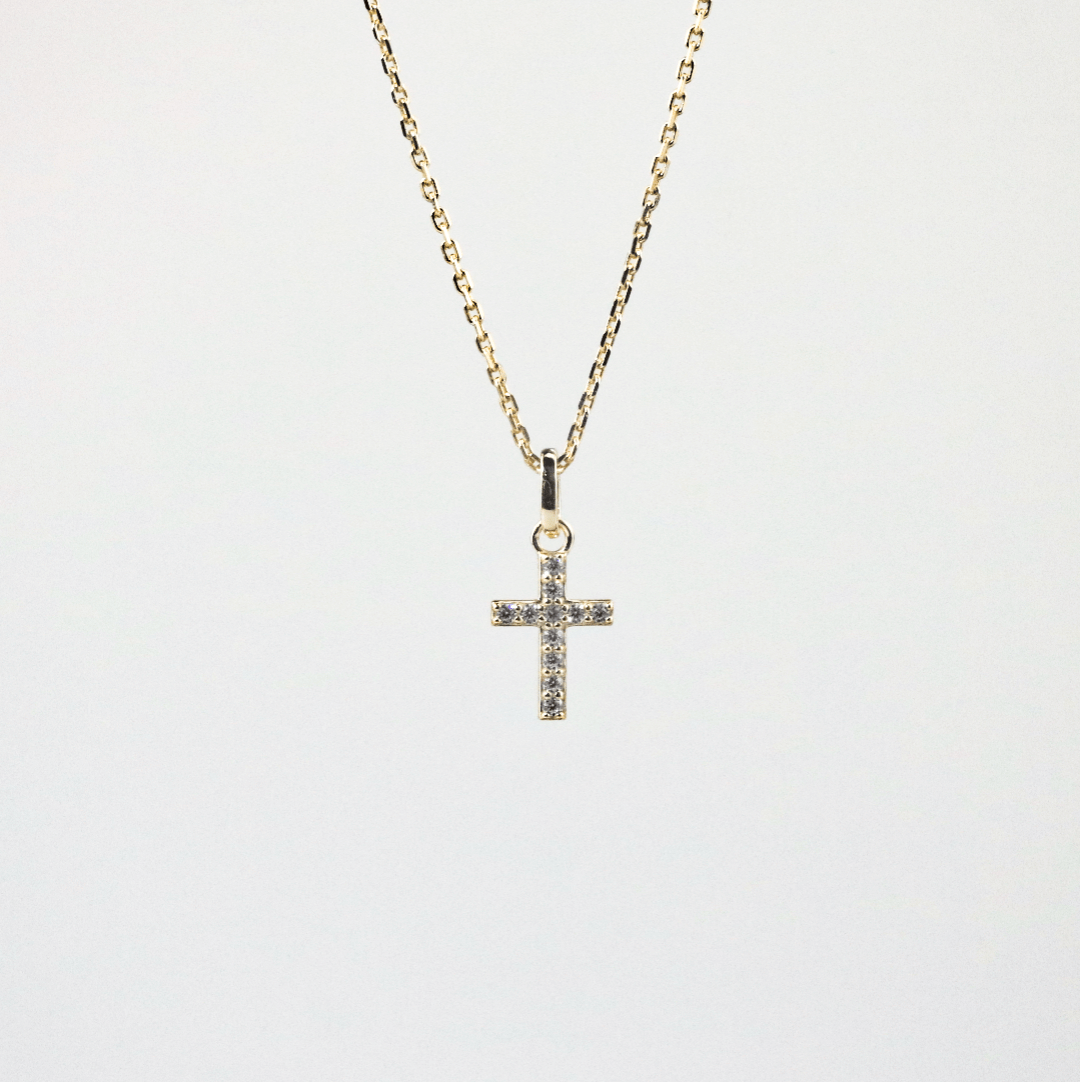 tiny cross necklace
