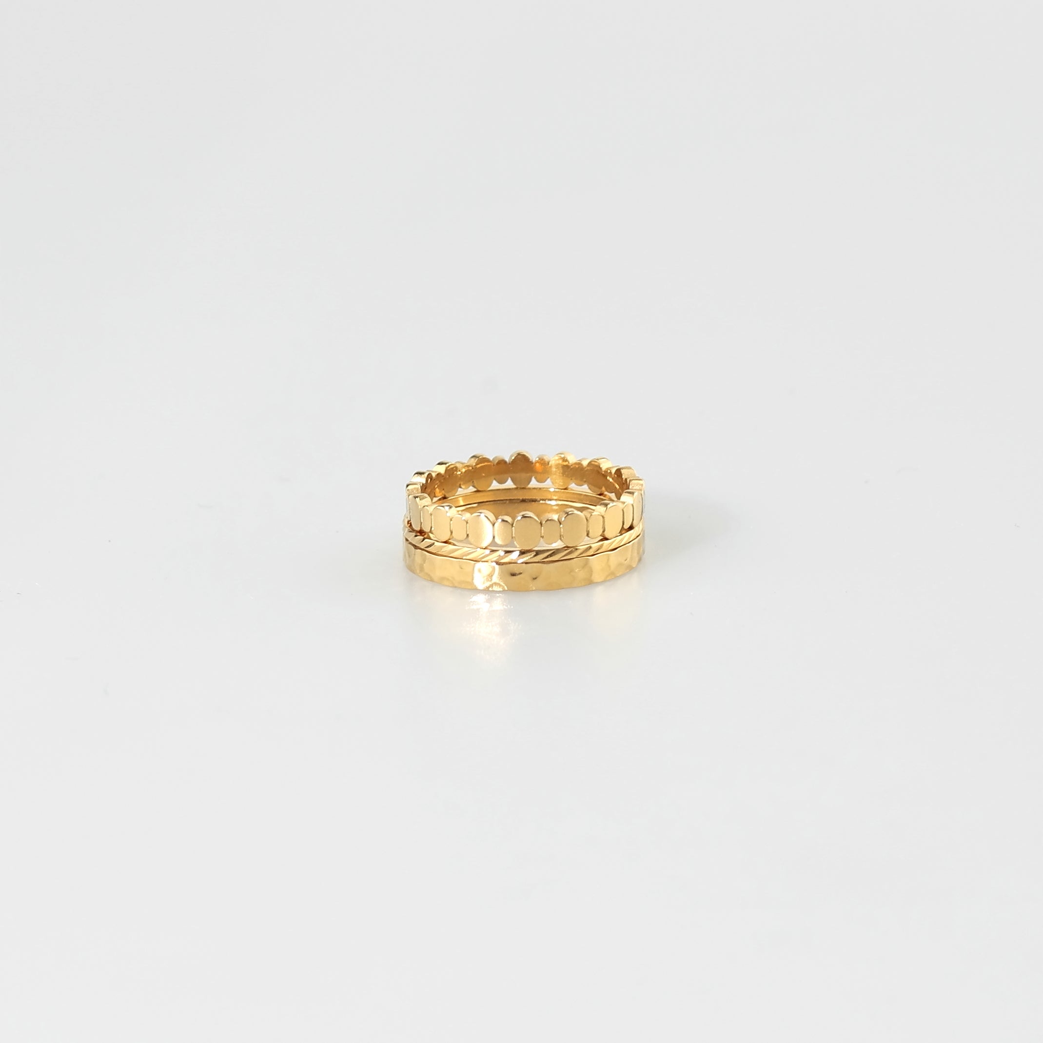 Triple stacking ring set
