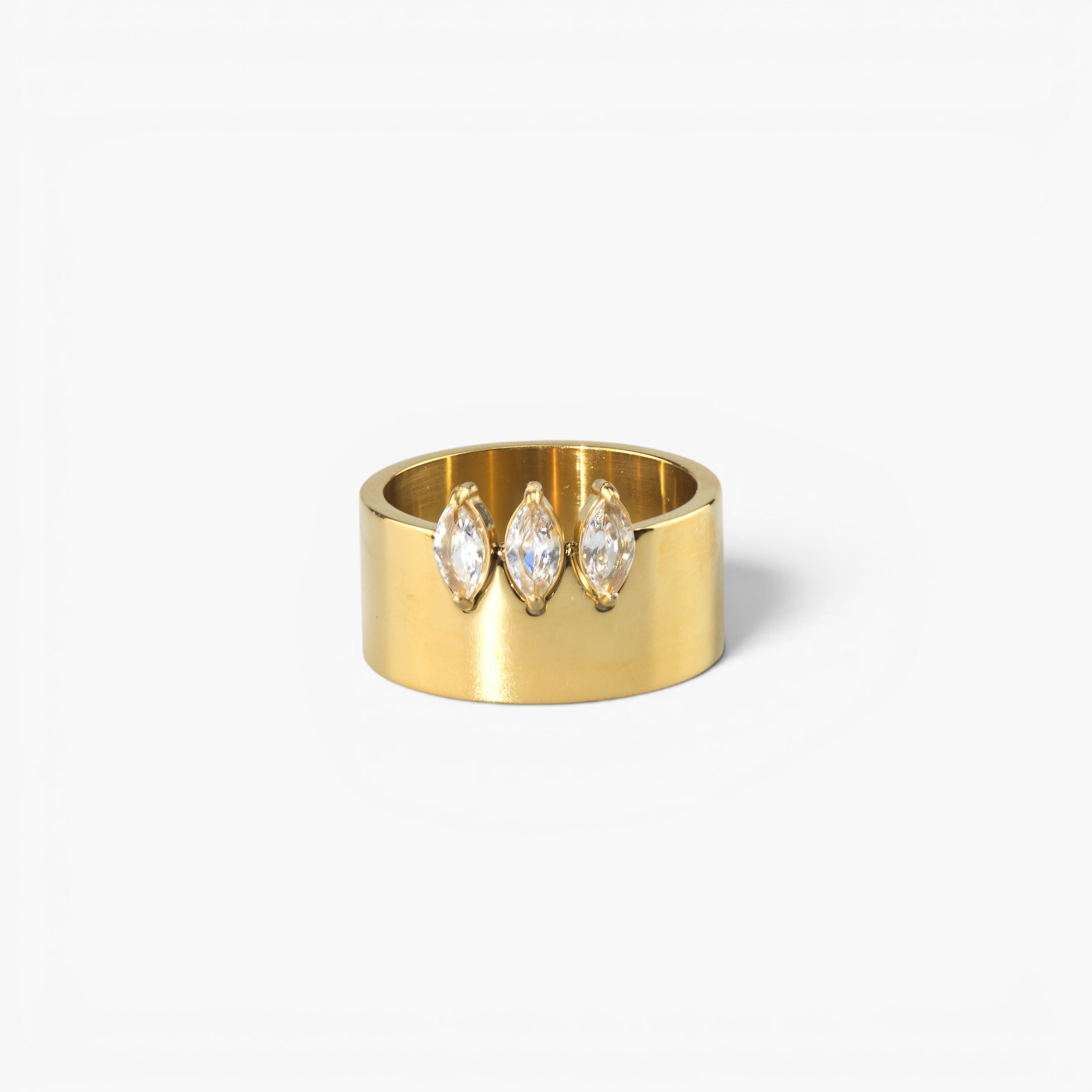 Triple Marquise CZ Band Ring