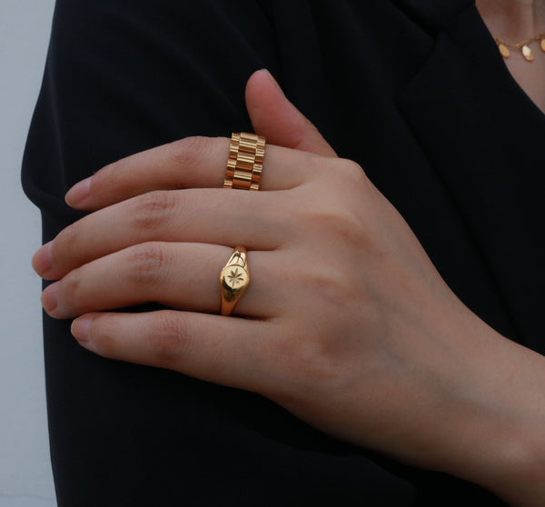 18k gold plated rings