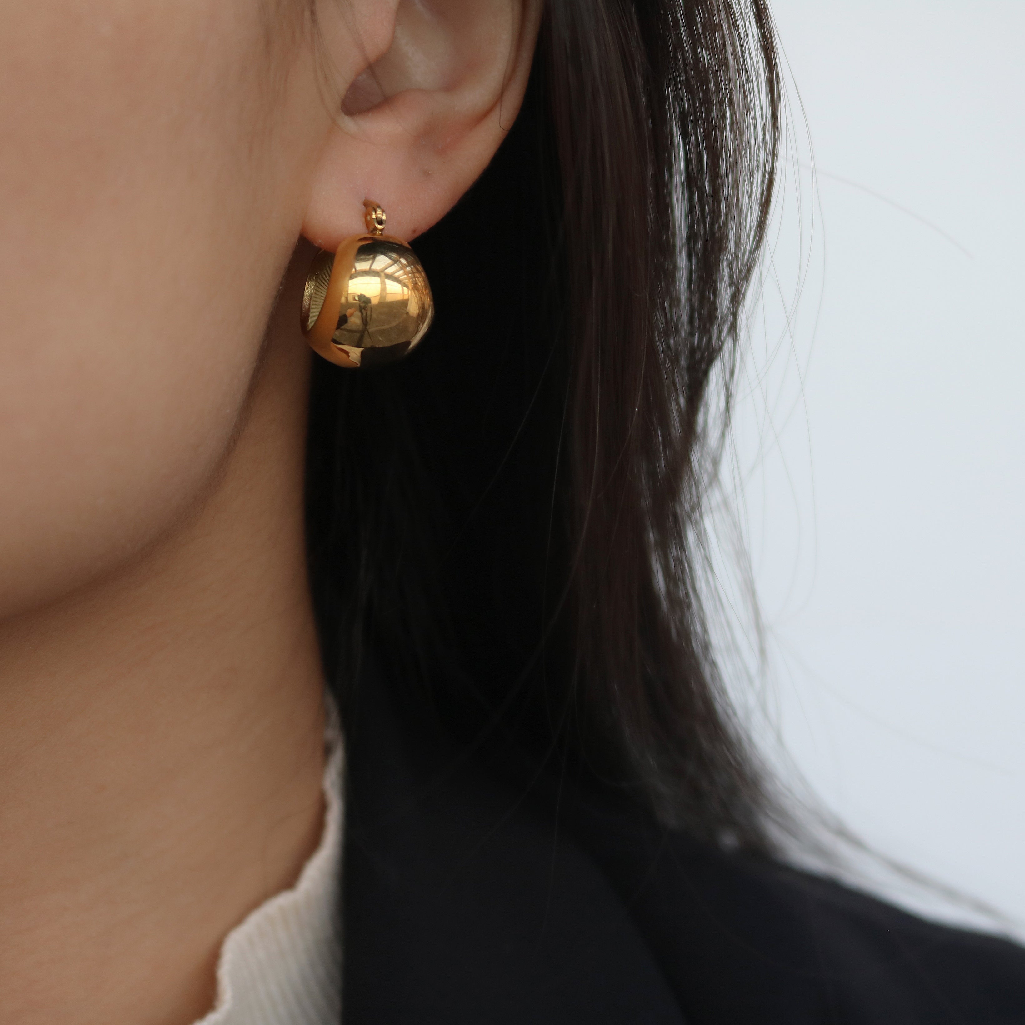 Gold Althea Earrings - Meideya Jewelry