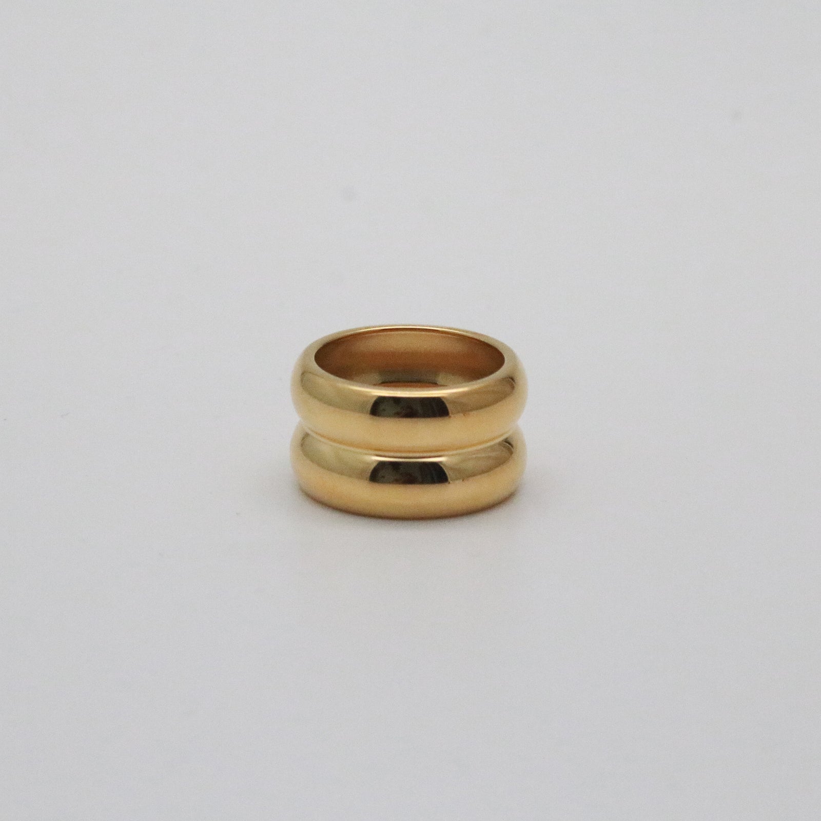 Asher Ring in 18k gold plated stainless steel