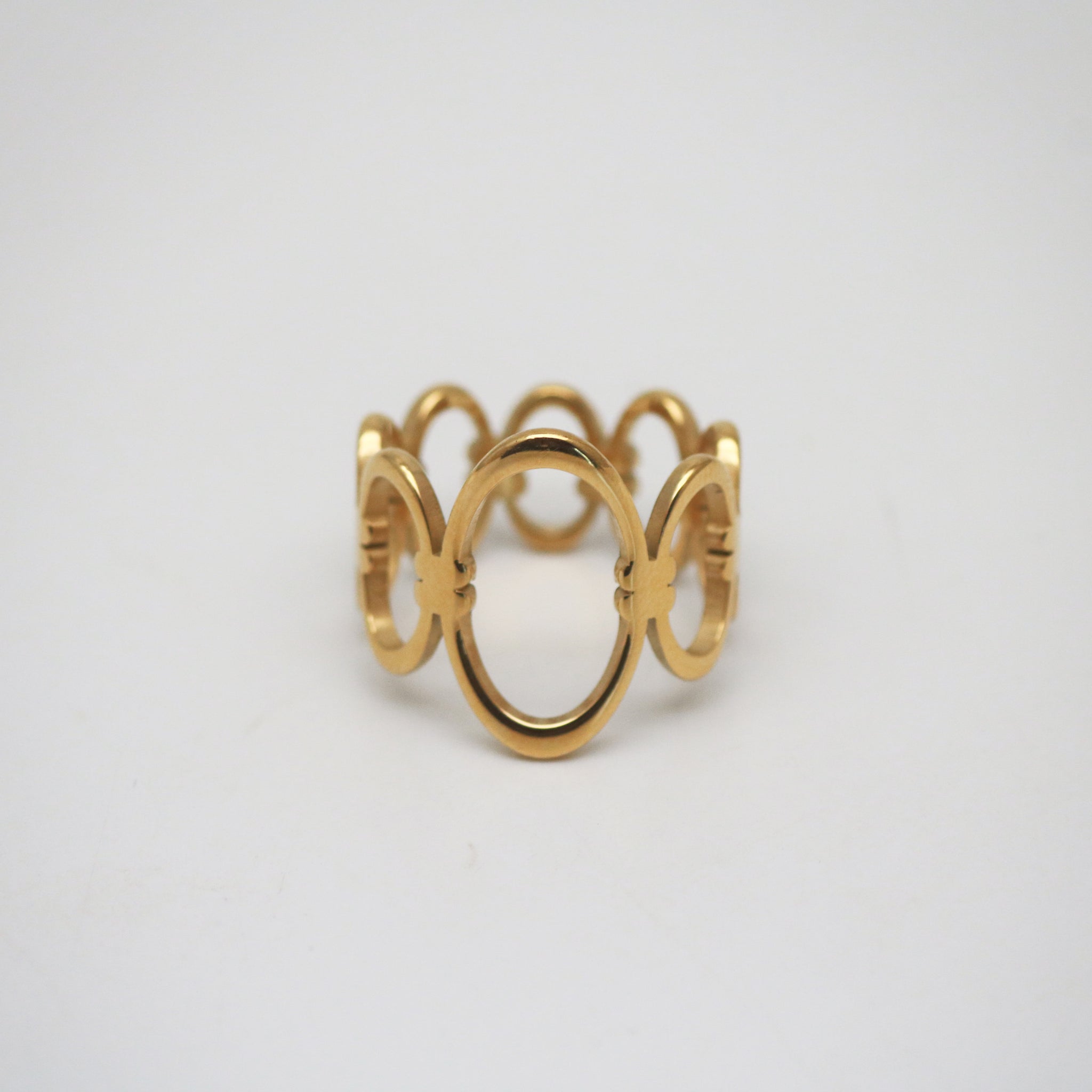Circle Chain Link Ring | Meideya Jewelry