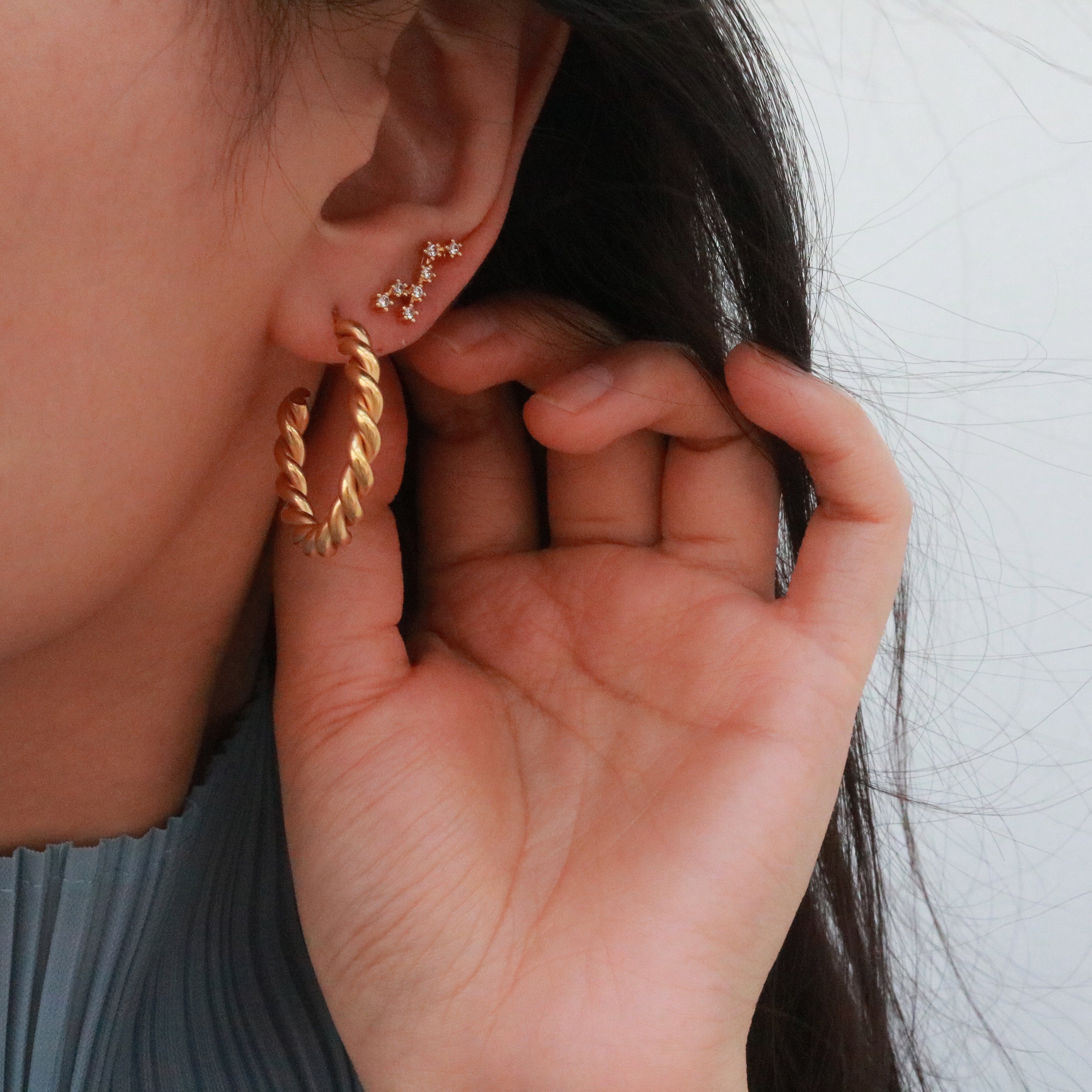 Constellation pierced earring