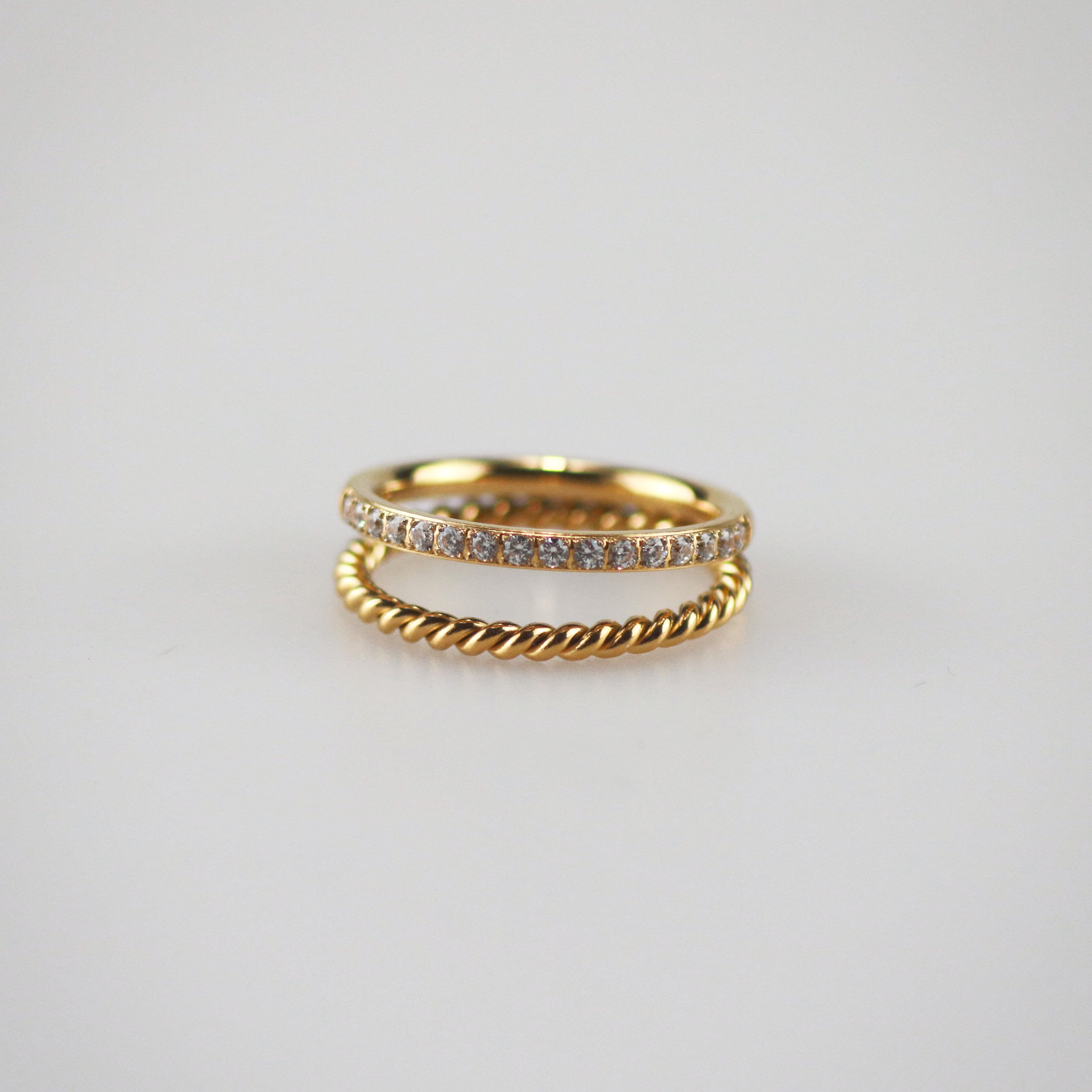 Meideya jewelry Duo Twist Pave Ring