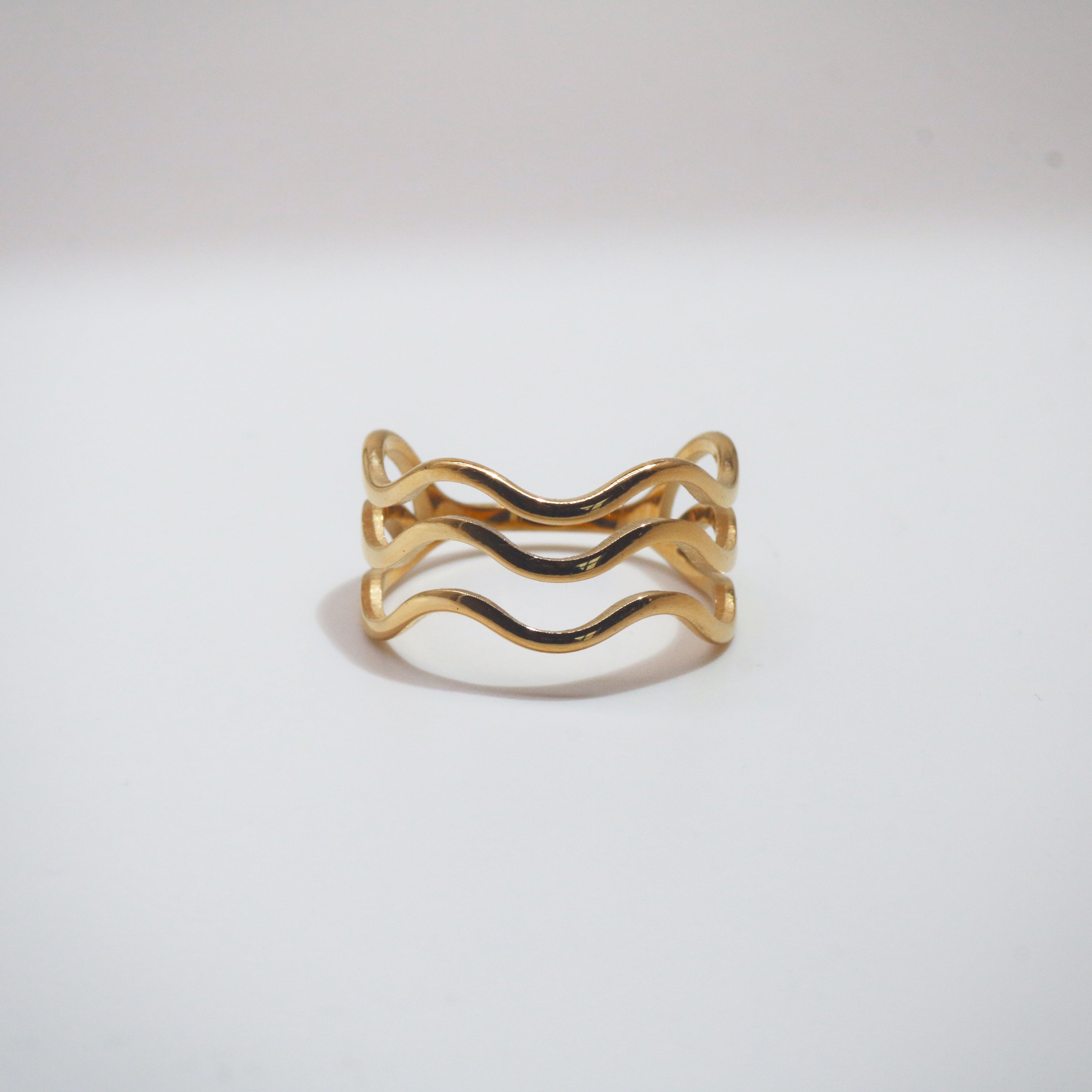 Meideya Jewelry gold Ezra Waves Ring