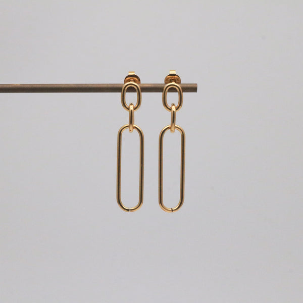 link chain earrings