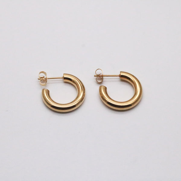 20mm small hoop earrings gold
