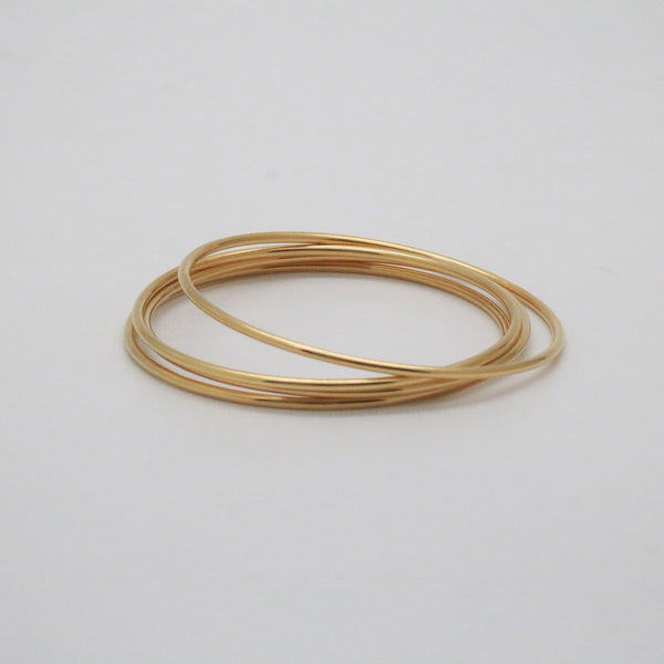 gold thin bangle bracelet 