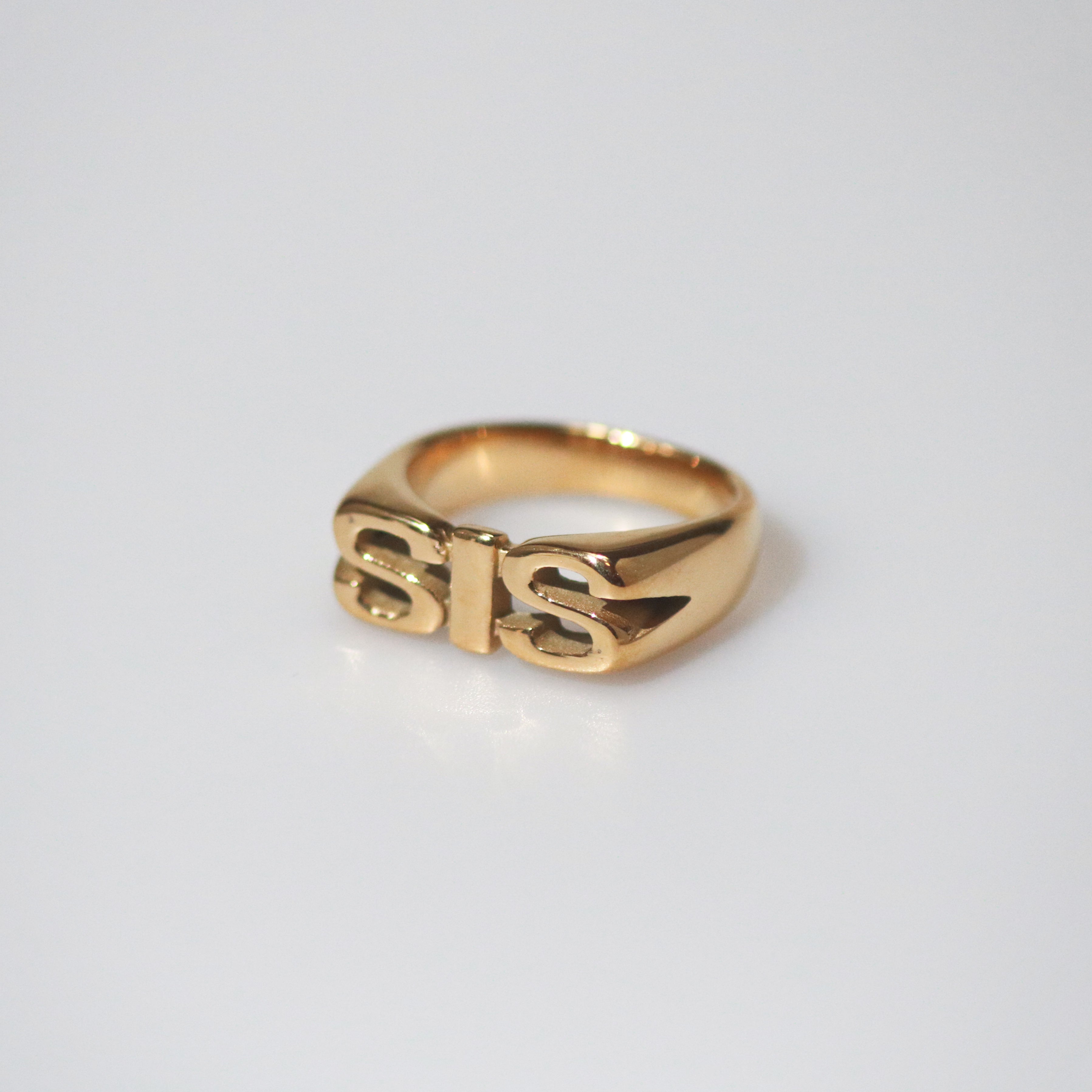 Meideya Jewelry Gold Sister Signet Ring