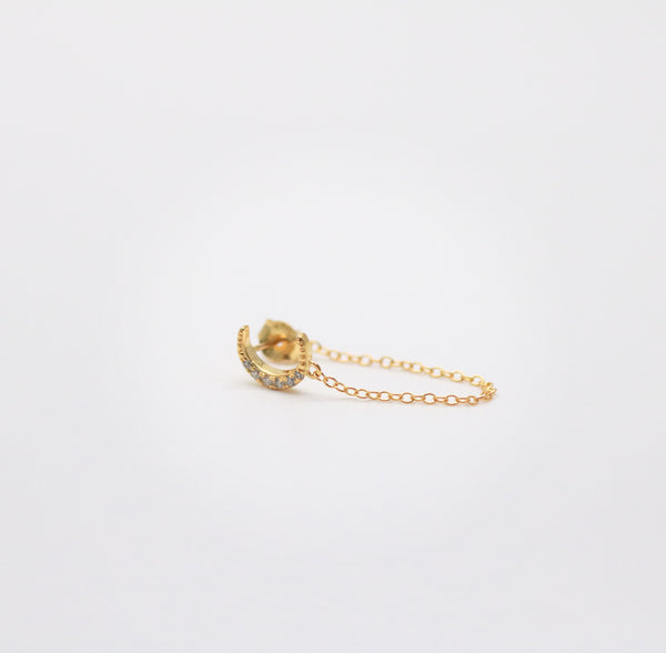 Meideya Jewelry - Moon chain earring