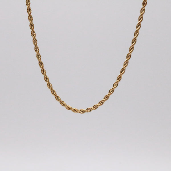 Meideya Jewelry - Gold rope necklace