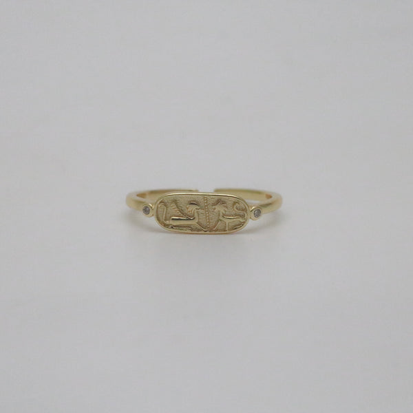 Kingdom Ring in gold plated over sterling silver
