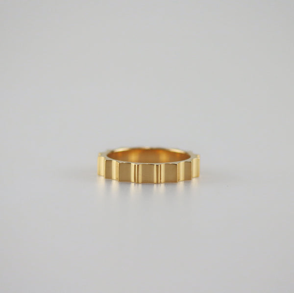 Fluted Thin Band Ring