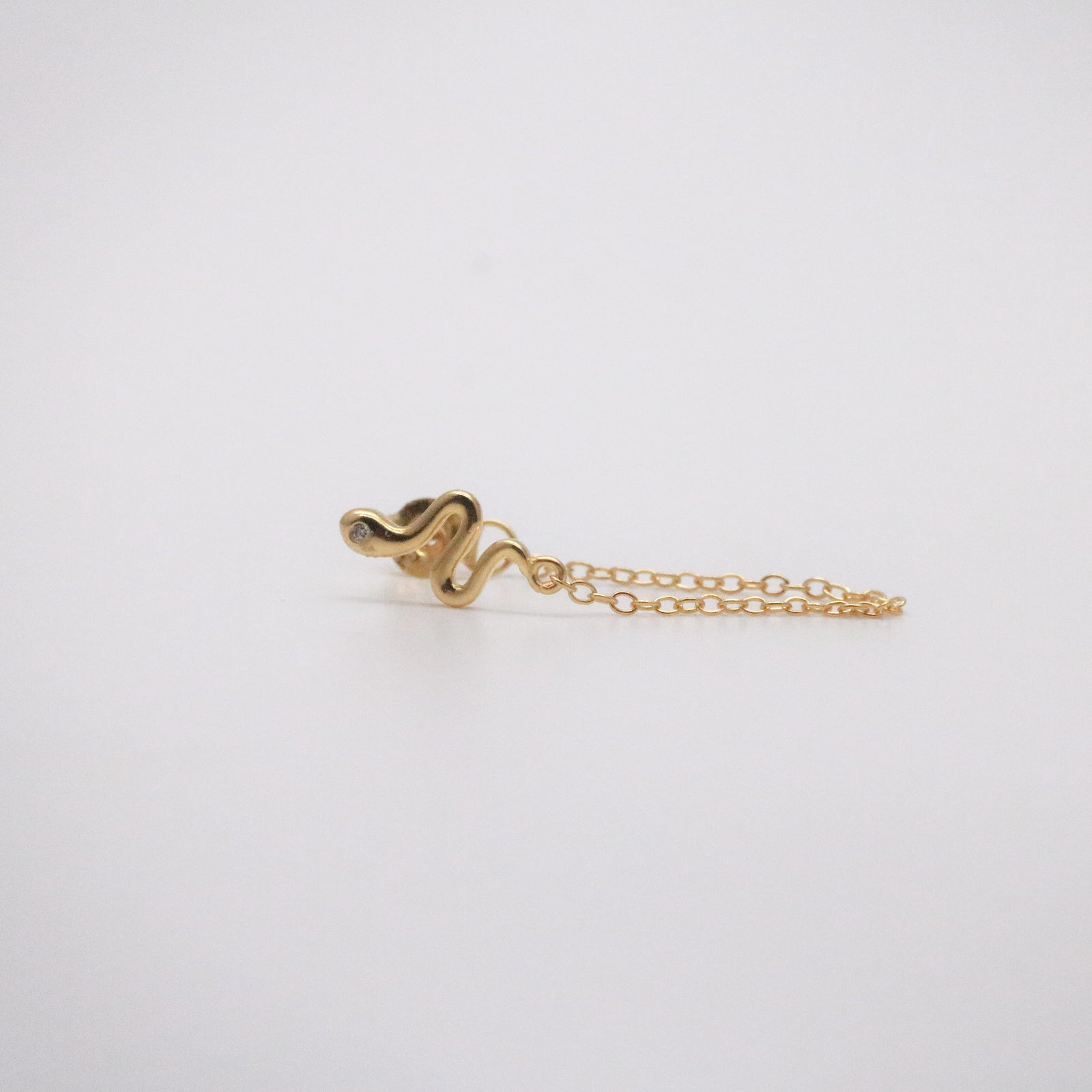snake chain earring