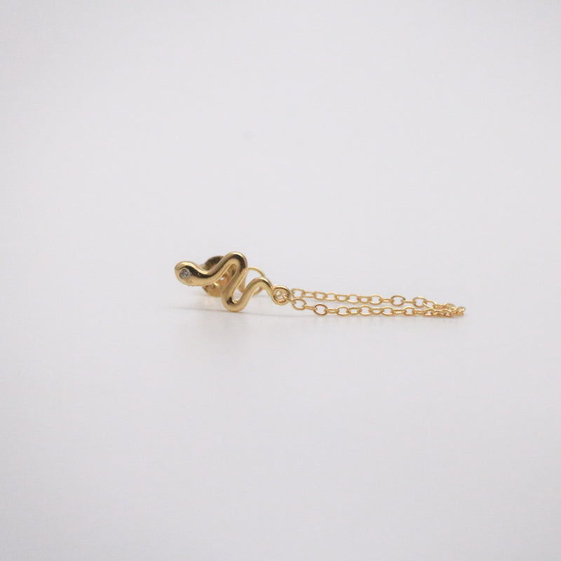 snake chain earring