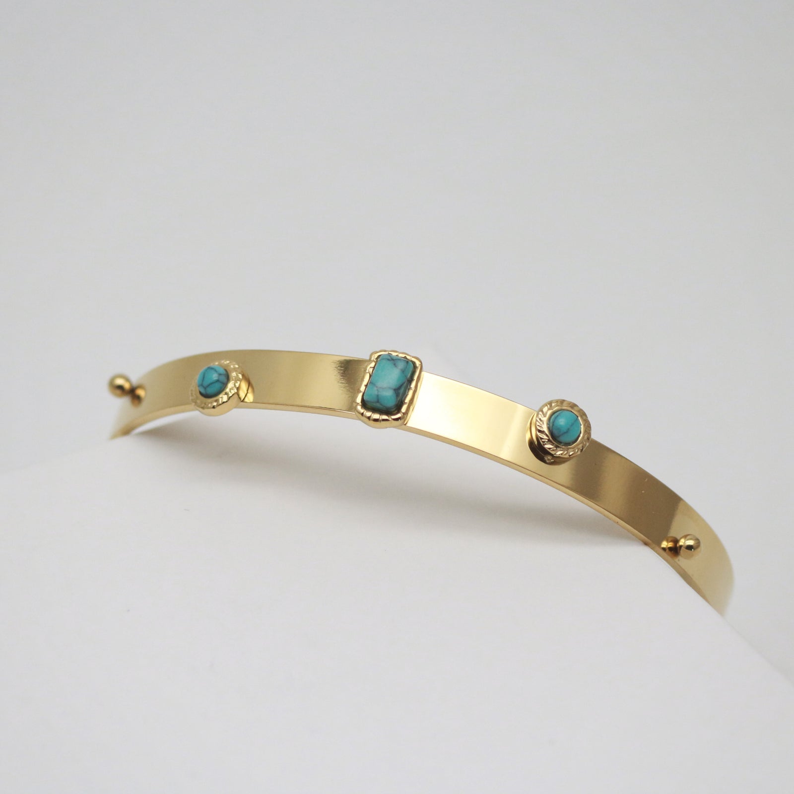 blue turquoise cuff bracelet