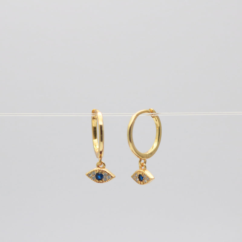 Blue evil eye earrings Clearance