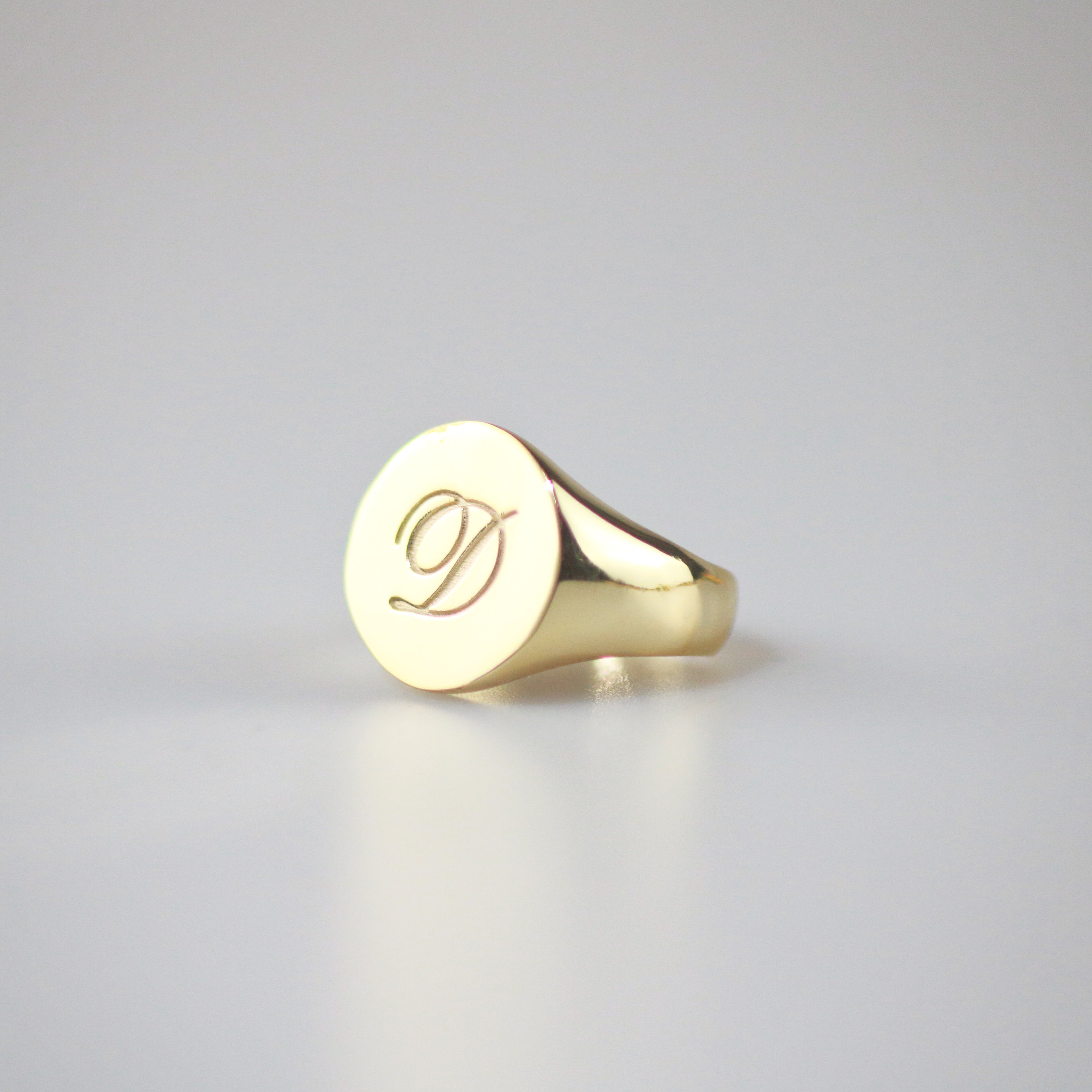 Chunky Initial Signet Ring - Preorder