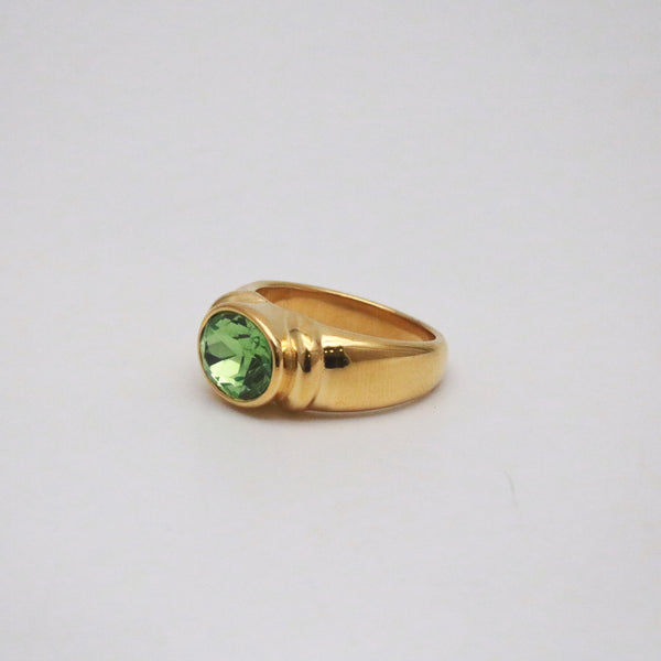 green cz ring