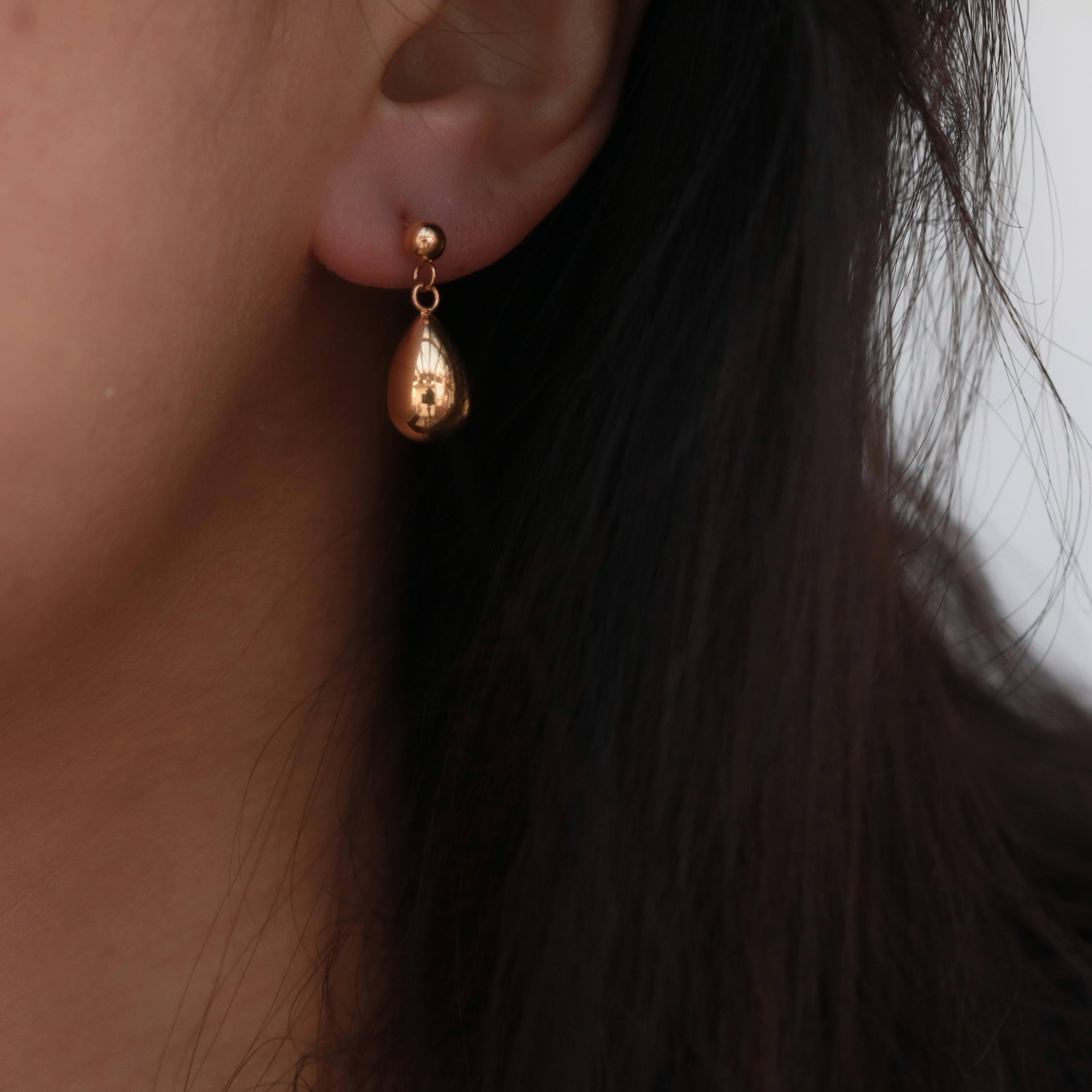 Meideya Jewelry Gold Teardrop Dangle Earrings