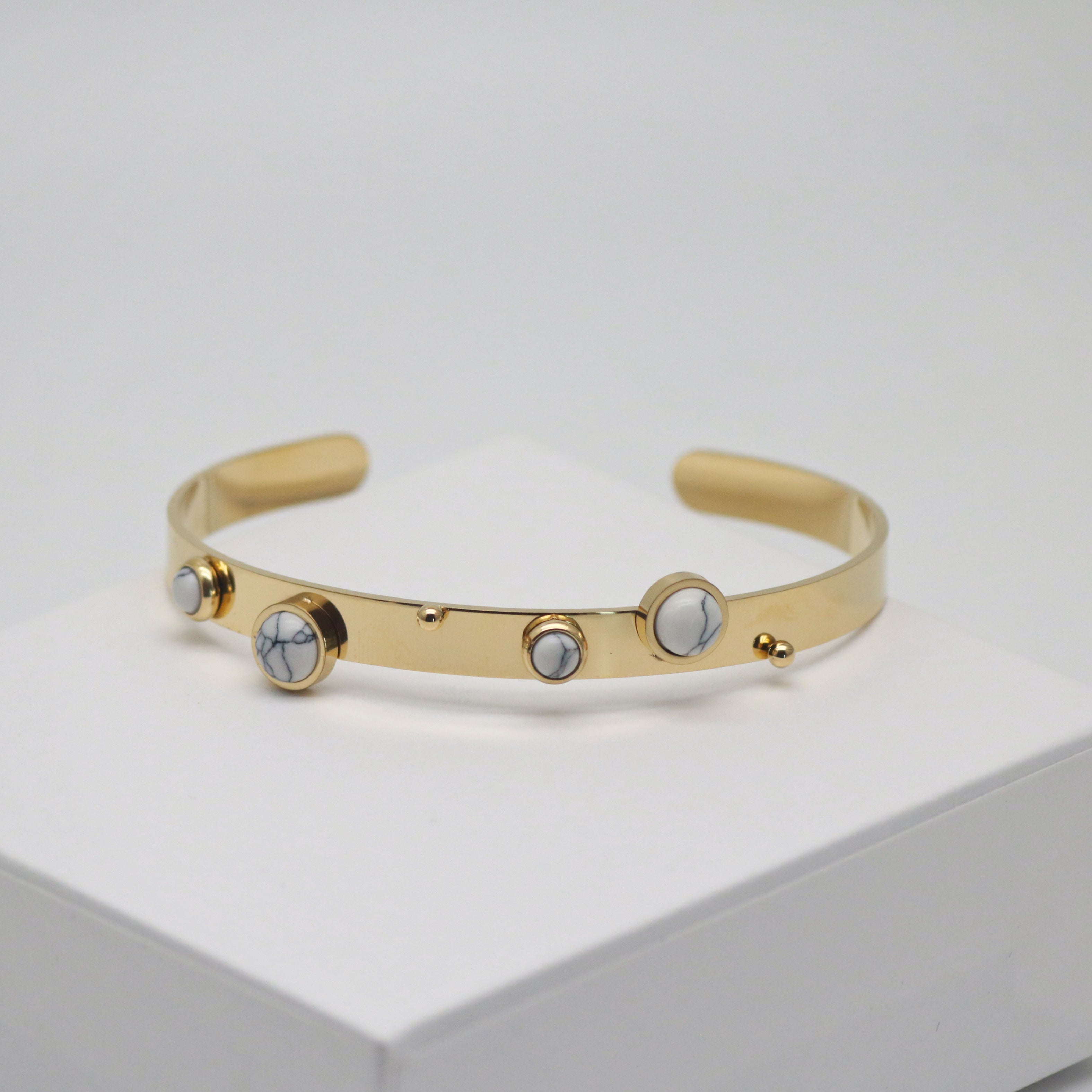 white turquoise cuff bracelet